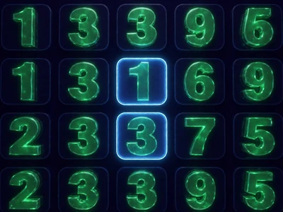 Keno Spiel mit leuchtendem Zahlen-Raster bei Rainbet Krypto Casino
