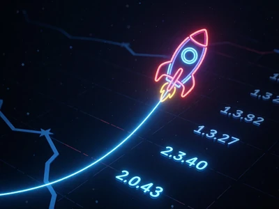 Crash Spiel mit Neon-Rakete auf aufsteigendem Chart bei Rainbet Krypto Casino